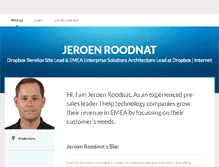 Tablet Screenshot of jeroenroodnat.brandyourself.com