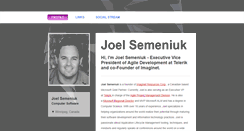 Desktop Screenshot of joelsemeniuk.brandyourself.com