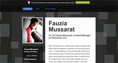 Desktop Screenshot of fauziamussarat.brandyourself.com