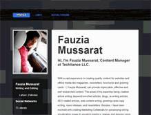 Tablet Screenshot of fauziamussarat.brandyourself.com