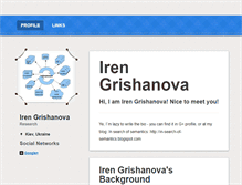 Tablet Screenshot of irengrishanova.brandyourself.com