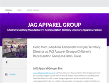 Tablet Screenshot of jagapparelgroup.brandyourself.com
