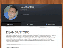 Tablet Screenshot of deansantoro.brandyourself.com