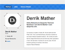 Tablet Screenshot of derrikmather.brandyourself.com