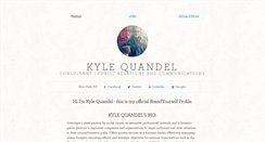 Desktop Screenshot of kylequandel.brandyourself.com