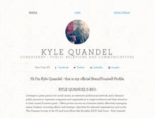 Tablet Screenshot of kylequandel.brandyourself.com