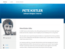 Tablet Screenshot of petekistler.brandyourself.com