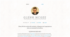 Desktop Screenshot of glennmcgee.brandyourself.com