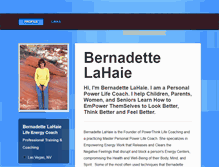 Tablet Screenshot of bernadettelahaie.brandyourself.com