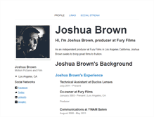 Tablet Screenshot of joshuabrown.brandyourself.com