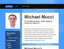 Tablet Screenshot of michaelmucci.brandyourself.com