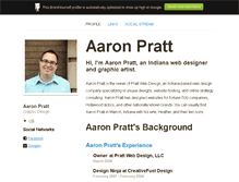 Tablet Screenshot of aaronpratt.brandyourself.com