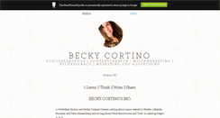 Desktop Screenshot of beckycortino.brandyourself.com