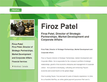 Tablet Screenshot of firozpatel.brandyourself.com