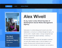 Tablet Screenshot of alexwivell.brandyourself.com