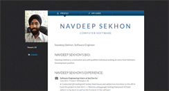 Desktop Screenshot of navdeepsekhon.brandyourself.com