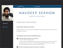 Tablet Screenshot of navdeepsekhon.brandyourself.com