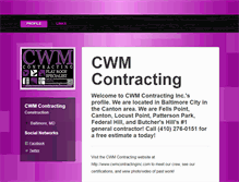 Tablet Screenshot of cwmcontracting.brandyourself.com